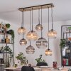 Koyoto Hanglamp, Kogellampje, Hanglamp Natuurlijke kleuren, Zwart, 8-lichts