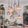 Koyoto Hanglamp, Kogellampje, Hanglamp Natuurlijke kleuren, Zwart, 8-lichts