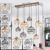 Koyoto Hanglamp, Kogellampje, Hanglamp Natuurlijke kleuren, Zwart, 8-lichts