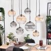 Koyoto Hanglamp, Kogellampje, Hanglamp Natuurlijke kleuren, Zwart, 8-lichts