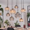 Koyoto Hanglamp, Kogellampje, Hanglamp Natuurlijke kleuren, Zwart, 8-lichts