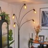 Codecreo Staande lamp Chroom, Zwart, 5-lichts