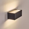 Lanor Wandlamp voor buiten, Licht omhoog & omlaag, Wandlamp LED Zwart, 1-licht