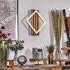 Ellekilde Wandlamp LED Bruin, houtlook, Zwart, 1-licht