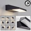 Xaden Wandlamp voor buiten, Wandlamp LED Zwart, 1-licht