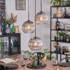 Koyoto Hanglamp, Kogellampje, Cluster hanglamp Duidelijk, Rookkleurig, 3-lichts