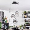 Koyoto Hanglamp, Kogellampje, Cluster hanglamp Duidelijk, Rookkleurig, 3-lichts