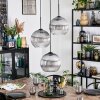 Koyoto Hanglamp, Kogellampje, Cluster hanglamp Duidelijk, Rookkleurig, 3-lichts