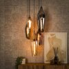 Cocoon Hanglamp Zwart, 5-lichts