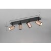 Trio verlichting Gillan Plafondspot Bruin, 4-lichts