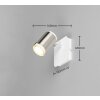 Trio verlichting und Plafondspot, Wand- en plafondlamp, Muurspot Nikkel mat, 1-licht