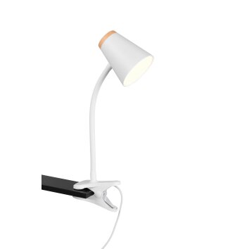 Reality Pongo Klemlamp LED Wit, 1-licht