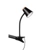 Reality Pongo Klemlamp LED Zwart, 1-licht