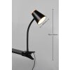 Reality Pongo Klemlamp LED Zwart, 1-licht