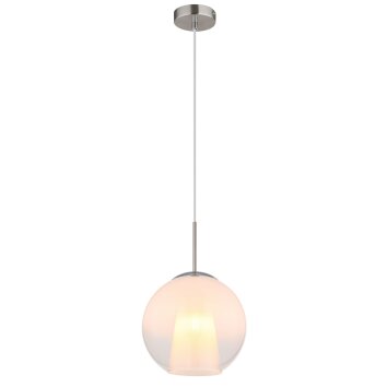 Globo Barry Hanglamp Chroom, Nikkel mat, 1-licht