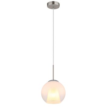 Globo Barry Hanglamp Chroom, Nikkel mat, 1-licht