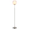 Globo Barry Staande lamp Chroom, Nikkel mat, 1-licht