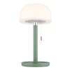 Paddenstoel look  Globo Norman Tafellamp LED Groen, 1-licht