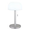 Paddenstoel look  Globo Norman Tafellamp LED Zilver, 1-licht