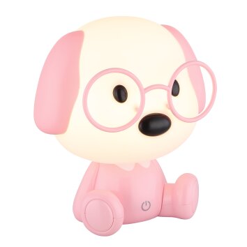 Globo Puppy Tafellamp LED Roze, Wit, 1-licht