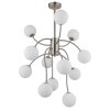 Globo Riha Plafondlamp Wit, 12-lichts