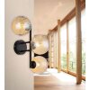 Globo Conor Wandlamp Zwart, 3-lichts