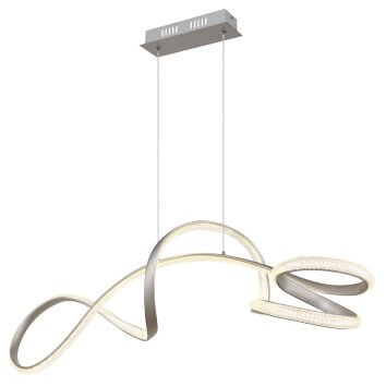 Globo Swirl Hanglamp LED Nikkel mat, 1-licht