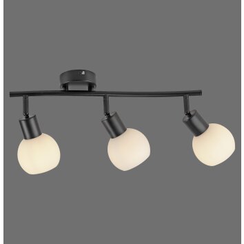 Lichten Direct LOKI Plafondlamp LED Zwart, 3-lichts