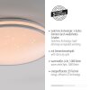 Lichten Direct KYLE Plafondlamp LED Zilver, 1-licht