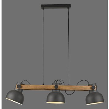 Lichten Direct 2.0 Hanglamp LED Bruin, Zwart, 3-lichts