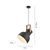 Lichten Direct 2.0 Hanglamp LED Bruin, Zwart, 1-licht