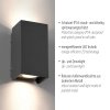 Paul Neuhaus Verlichting Block Wandlamp LED Antraciet, 2-lichts