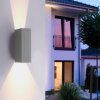 Paul Neuhaus Verlichting Block Wandlamp LED Grijs, 2-lichts