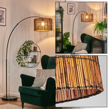 Cando Staande lamp Chroom, Zwart, 1-licht