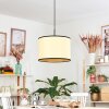 Chellas Hanglamp, Hanglamp Natuurlijke kleuren, Zwart, 1-licht