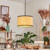 Chellas Hanglamp, Hanglamp Natuurlijke kleuren, Zwart, 1-licht