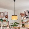 Chellas Hanglamp, Hanglamp Natuurlijke kleuren, Zwart, 1-licht