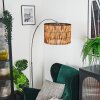 Cando Staande lamp Nikkel mat, Zwart, 1-licht