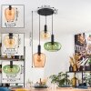 Imara Hanglamp, Hanglamp Amber, Groen, Rose, 3-lichts