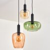 Imara Hanglamp, Hanglamp Amber, Groen, Rose, 3-lichts