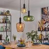 Imara Hanglamp, Hanglamp Amber, Groen, Rose, 3-lichts