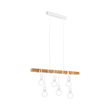 Eglo verlichting TOWNSHEND Hanglamp Wit, 6-lichts