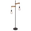 Globo VISSO Staande lamp Bruin, Zwart, 2-lichts