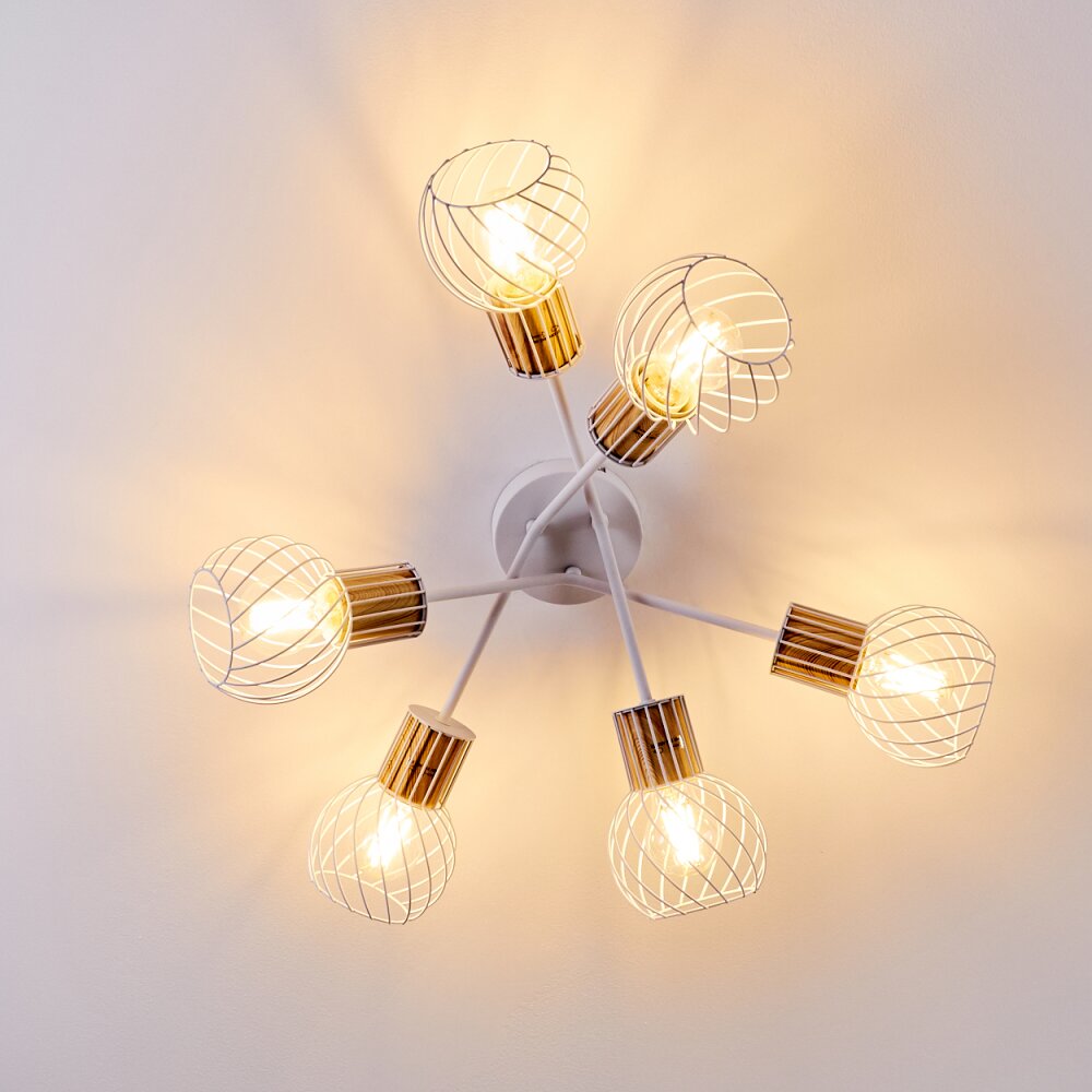 Koler Plafondlamp Wit, 6-lichts