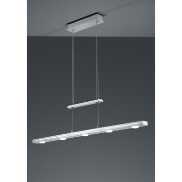 Trio Lacal Hanglamp LED Nikkel mat, 7-lichts