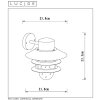 Lucide ZICO Buiten muurverlichting Chroom