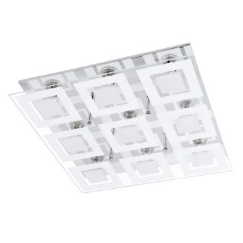 Eglo ALMANA LED Muur en plafond verlichting Chroom, 9-lichts