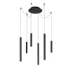 Lucide LORENZ Hanglamp LED Zwart, 6-lichts