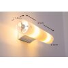 Ideallux CAMERINO Muurlamp Aluminium, 2-lichts