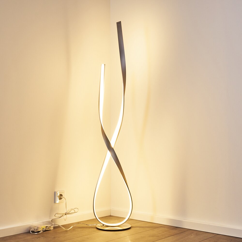 Medle Staande lamp LED Nikkel mat, 1-licht